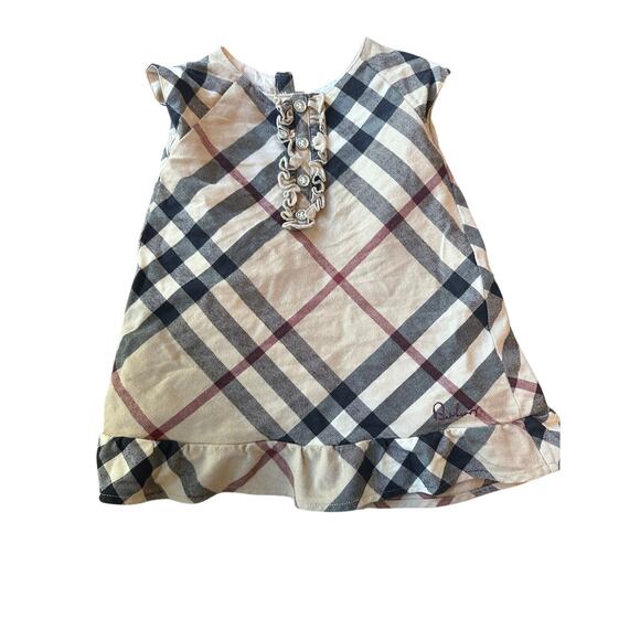 Burberry classic check childrens 12m wool dress EUC - Picture 1 of 6